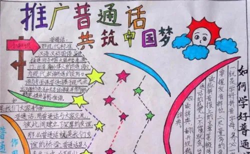 2020最新普通话手抄报简单美观