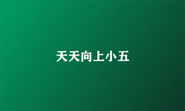 天天向上小五