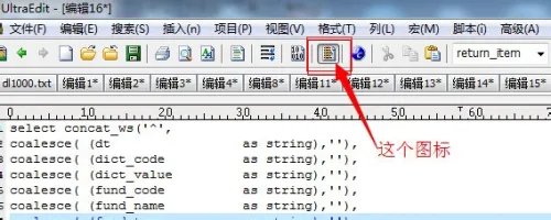 Ultra Edit的列模式