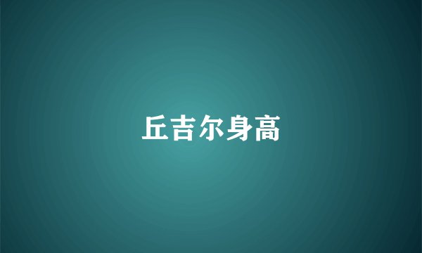 丘吉尔身高