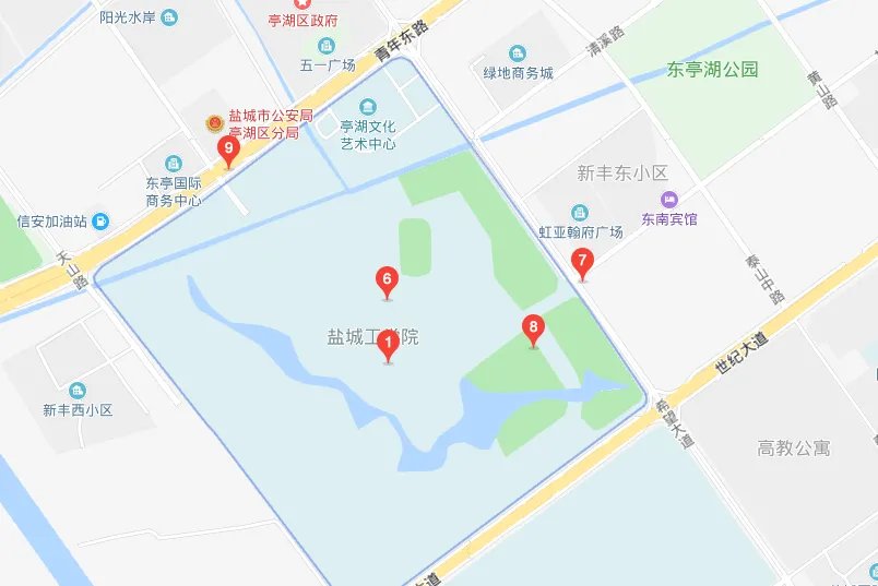 盐城工学院新校区的地址和邮编是多少