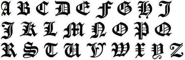 哥特式字体的字体